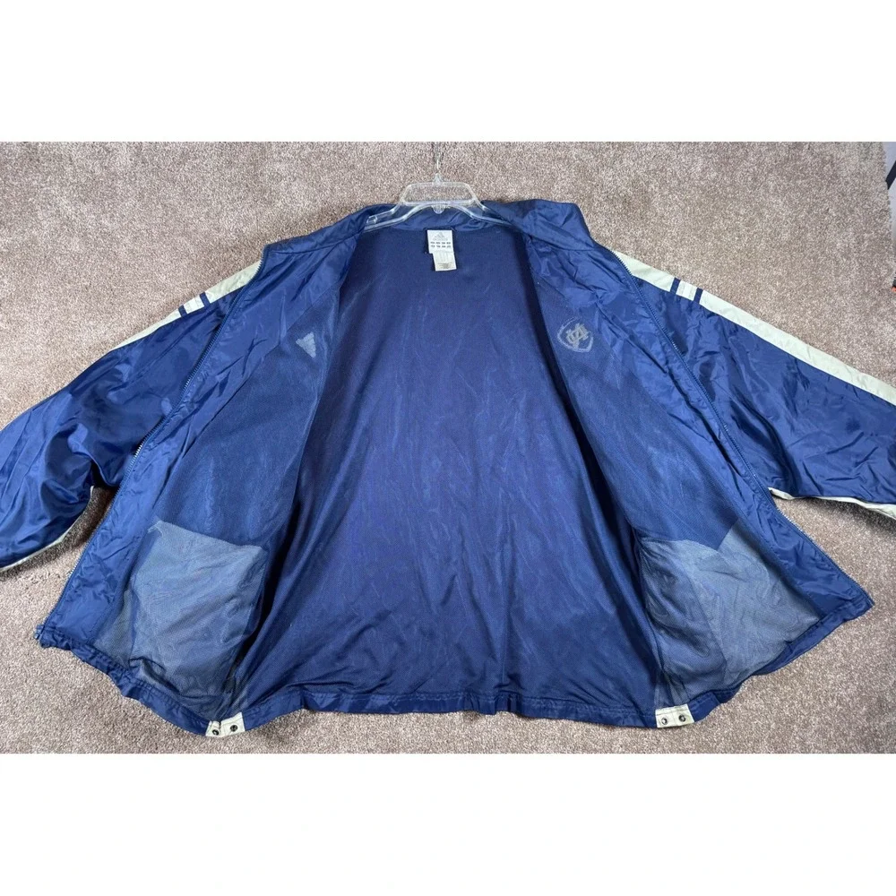 Vintage Adidas Notre Dame Fighting Irish Navy Blue‎ Full Zip Jacket Men's XXL